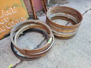 lot 35 image: (7) Steel Wheel Outer Rings