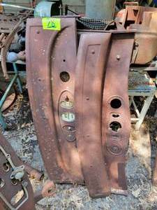 lot 78 image: Pair of Antique Car Dash Panels
