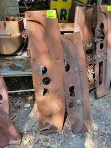 lot 79 image: Pair of Antique Car Dash Panels