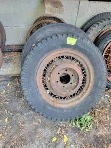 lot 94 image: (5) Misc. Steel Wheels