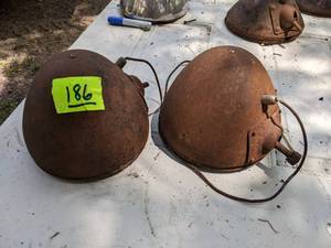 lot 186 image: Antique Matched Pair of Headlights