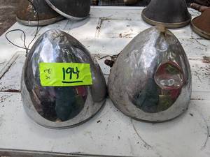 lot 194 image: (2) Antique Car Headlights