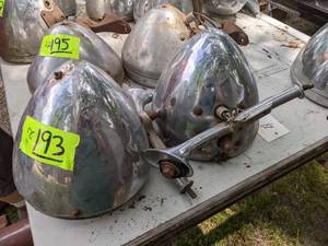 lot 193 image: (2) Antique Car Headlights