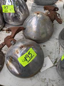 lot 195 image: (2) Antique Car Headlights