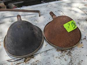 lot 196 image: (2) Antique Car Headlights