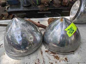 lot 200 image: (2) Antique Car Headlights