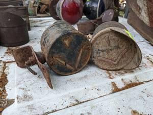 lot 223 image: (3) Antique Truck Directional Signals