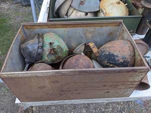 lot 243 image: Large Lot of Antique Tractor Lights