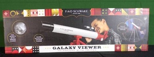 lot 8 image: New  FAO Schwarz Galaxy Viewer Toy Telescope with Tripod