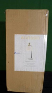 lot 22 image: New  Corbin Desk lamp Antique Brass Black - Adesso - MSRP $150.99