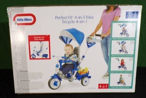 lot 10 image: New  Little Tikes Perfect Fit 4-in-1 Trike - Blue