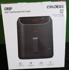 lot 75 image: Brand New CRUXGG 6-In-1 Digital Touchscreen Countertop Air Fryer ((MSRP $109))
