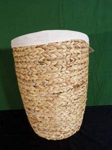 lot 90 image: Juniper  Ivory Grayson Lane 23 In. x 16 In. Traditional Storage Basket Brown Sea Grass - 84497 (missing lid)