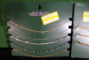 lot 135 image: Lot of 3 - Wild Fable Jewelry Cards (Necklaces)