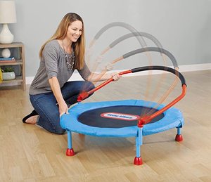 lot 11 image: New  Little Tikes Easy Store 3 Trampoline (MSRP $69.99))