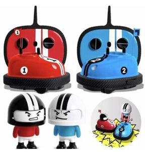 lot 2 image: Sharper Image Road Rage Speed Bumper Cars Mini Remote Controlled (RC) Ejector Vehicles