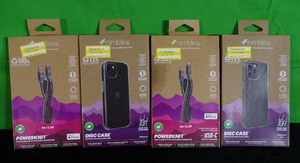 lot 180 image: Brand New Lot of 4 Nimble Nimble Powerknit USB-A & USB-C to iPhone Charging Cables  Cases
