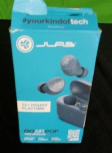 lot 215 image: Open Box Item - Powers On JLab GO Air Pop True Wireless Bluetooth Earbuds