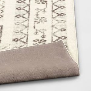 lot 219 image: Brand New Distressed Persian Accent Rug Cream - Threshold