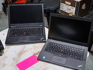 lot 144 image: Lot of (2) Lenovo ThinkPad Laptop Computers T430,T470P