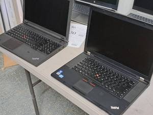 lot 145 image: Lot of (2) Lenovo ThinkPad Laptop Computers W530 Core i7, T540P Core i5