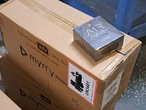 lot 237 image: Lot of (40) ADX Labs Air2 Black Bluetooth Wireless Earbuds (New in Box)