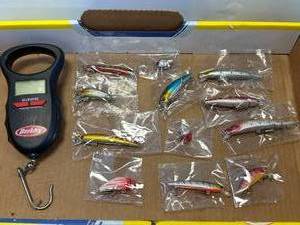 lot 1 image: Lot of 12 New Fishing Lures & Berkley Fish Scale