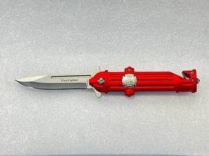 lot 35 image: New Fire Department Knife 8 Inches Open