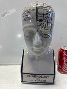 lot 49 image: Phrenology by L.N. Fowler Ceramic 12 Inch Tall
