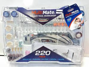 lot 50 image: New 220 Pc Multi Rotary Tool Set