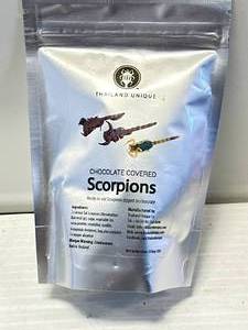 lot 51 image: Authentic Chocolate Covered Scorpion