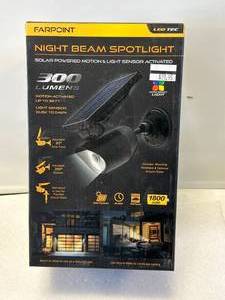 lot 75 image: New Solar Powered Night Beam Spot Light