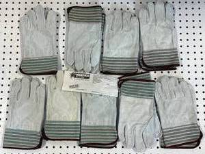 lot 101 image: Lot of 9 Leather Memphis Gloves