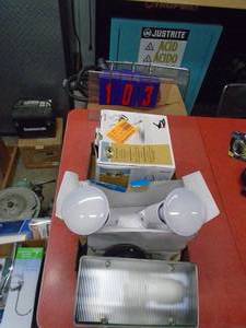 LED outdoor light & 2 other lights. As shown.