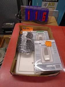 Flat of misc electronics. As shown.