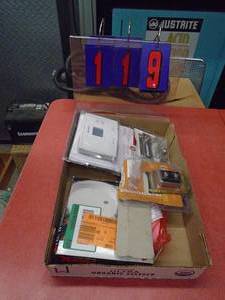 Flat of misc electronics. As shown.