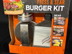 lot 3 image: Blackstone Press & Sear Burger Kit
