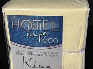 lot 10 image: Hotel Life 1600 Series King Sheet Set