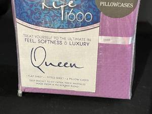lot 12 image: Hotel Life 1600 Series Queen Sheet Set - 2 Extra Pillowcases