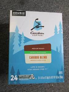 box of 24 caribou coffee medium roa...