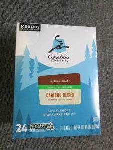 box of 24 caribou coffee medium roa...