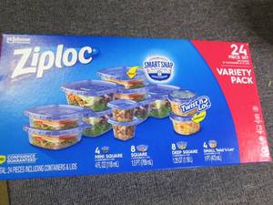 package of ziploc 24 pc set of stor...