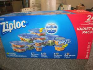 package of ziploc 24 pc set of stor...