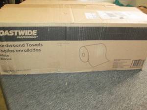 case of coastwide hardwound towels ...