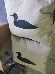 2 loon pillows ...