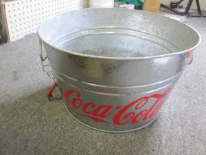 coca cola galvanized beverage bucke...