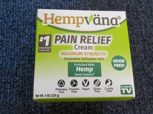 4 oz Hempvana Pain Relief Cream...
