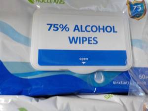 Case of 1200 HoCleans Alcohol Wipes...