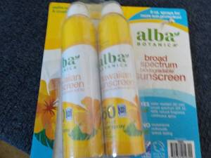 2 - 8 oz Alba Sunscreen...