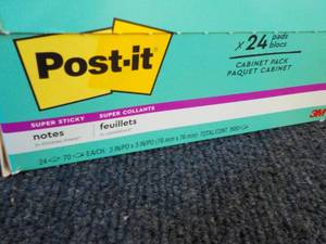 24 Pack Post It 3 x 3 Pads...